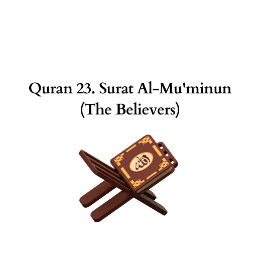 Quran 23. Surat Al-Mu'minun (The Believers) 